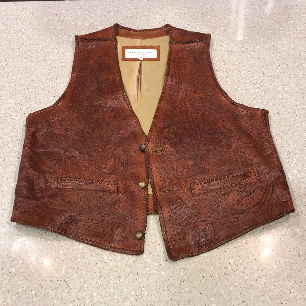Alan Michael Vintage Leather Vest